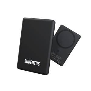 foto del prodotto techmade powerbank 5000mah slim 7.9mm wireless magnetico juventus - tm-wwq73-juv