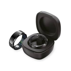 foto del prodotto techmade tm nexa bk9 smartring con charging box black tg 9 18.9mm