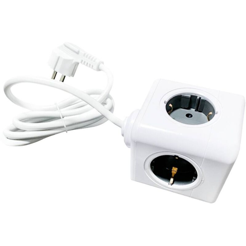 foto del prodotto technaxx 5004 multipresa a cubo bianco schuko 1 pz.
