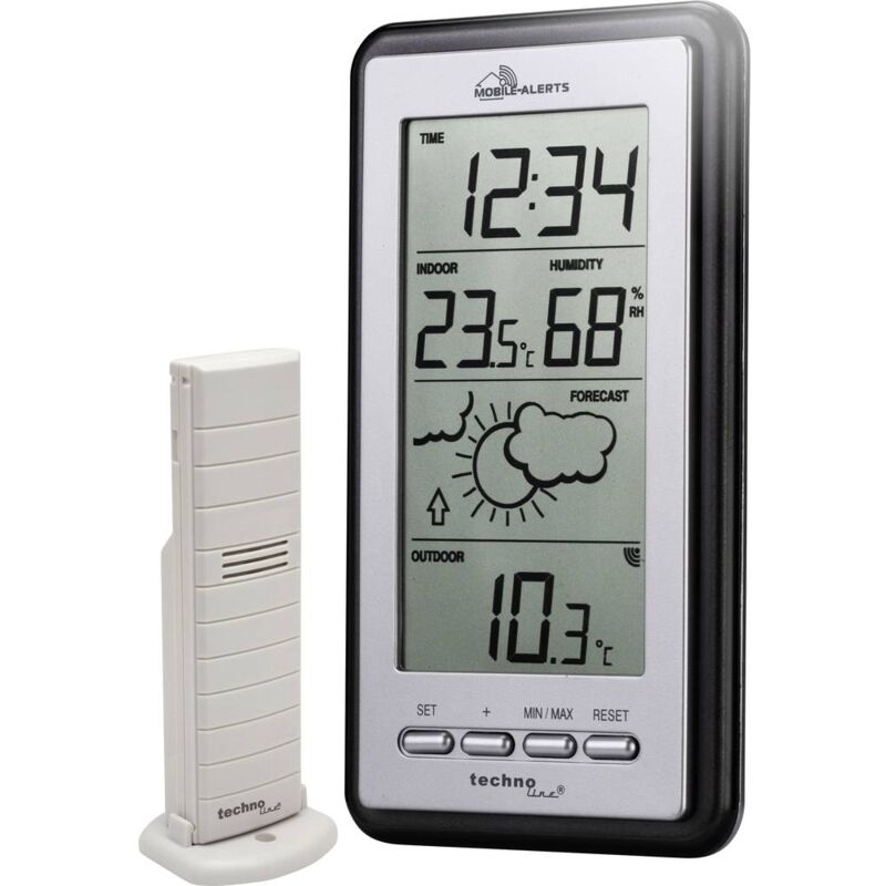 foto del prodotto techno line ma 10430 stazione meteo digitale senza fili numero di sensori max. 1 pz.