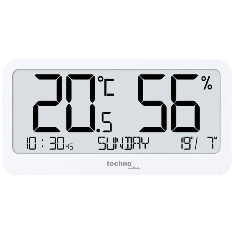 foto del prodotto techno line techno line thermo hygrometer ws9455 termoigrometro bianco ws9455