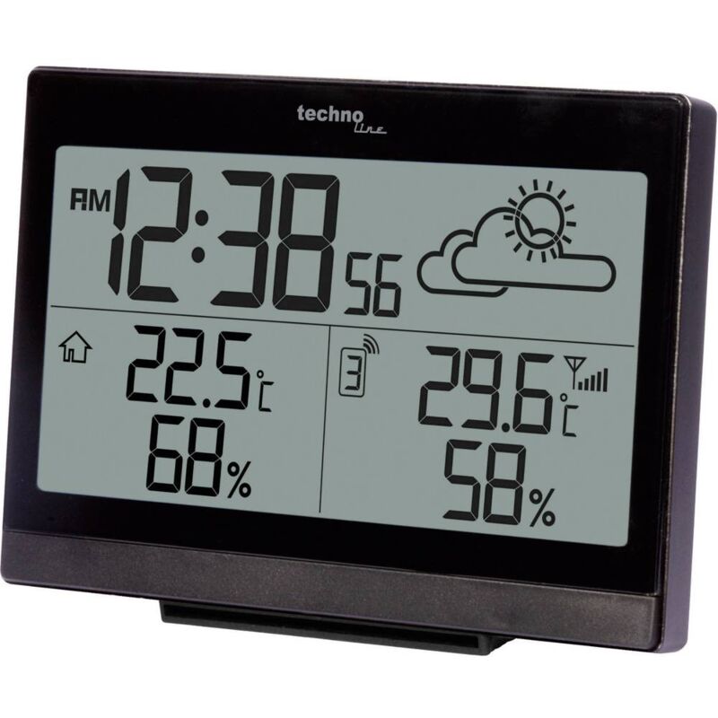 foto del prodotto techno line ws 9252 ws 9252 stazione meteo digitale senza fili numero di sensori max. 3