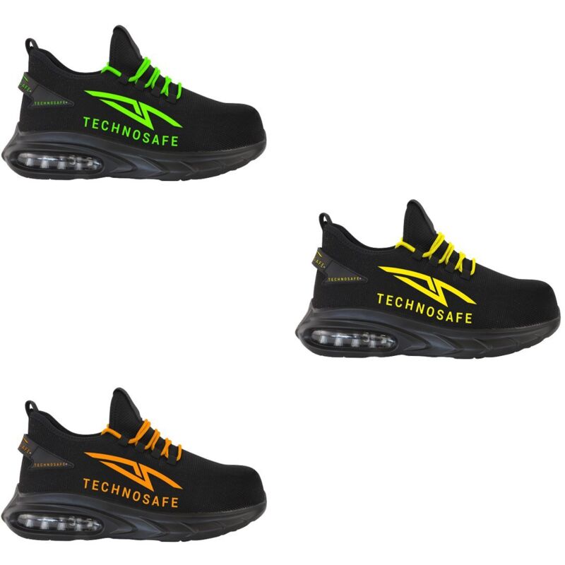 foto del prodotto technosafe scarpe antinfortunistiche neon dark mode s1pl sr esd 42 giallo