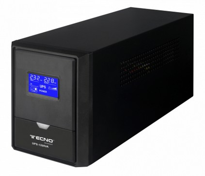 foto del prodotto tecno tc 800va lcd gruppo di continuit ups 360 w 2 presa e ac
