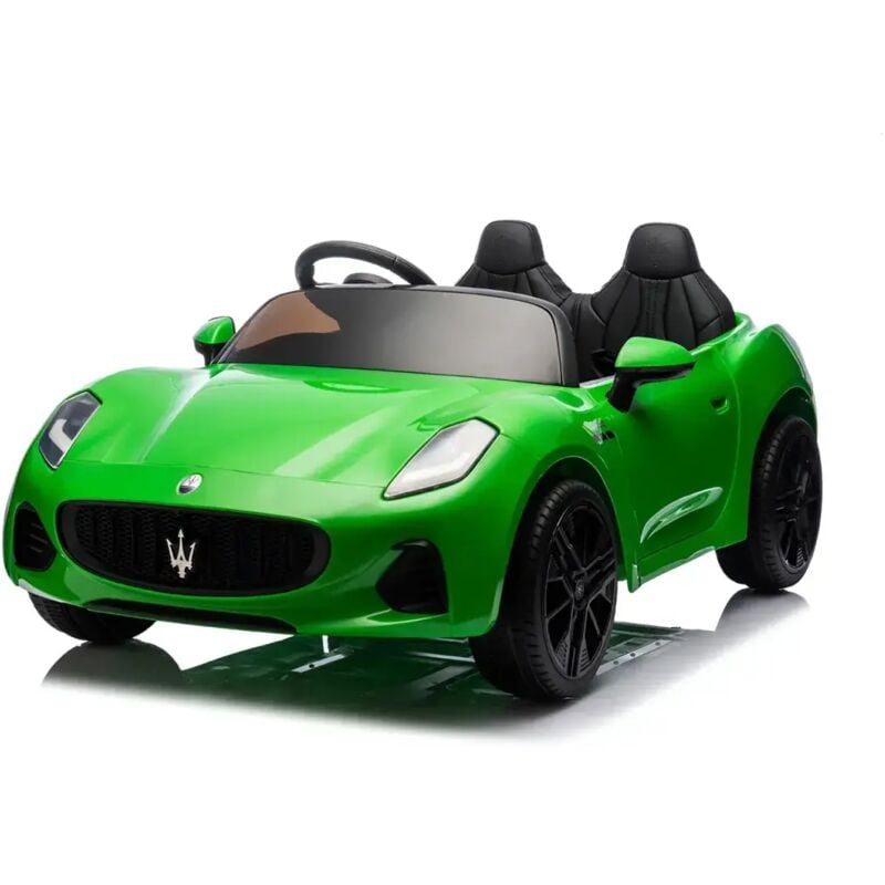 foto del prodotto tecnobike shop auto elettrica bambini maserati folgore 2 posti 12v verde doppio motore