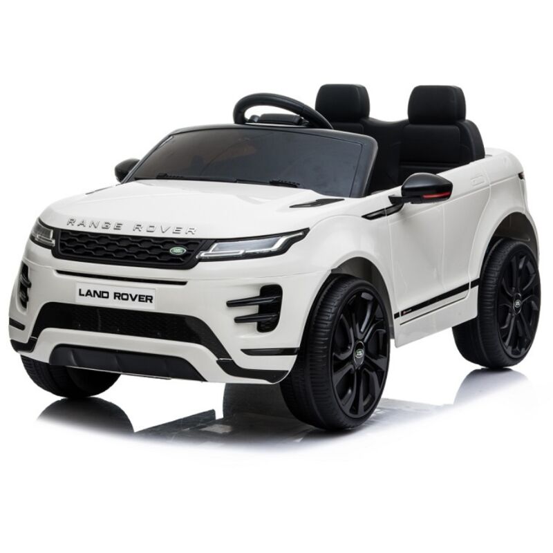 foto del prodotto tecnobike shop auto elettrica macchina per bambini land rover evoque 12v con monitor 4 lettore mp3 bianco