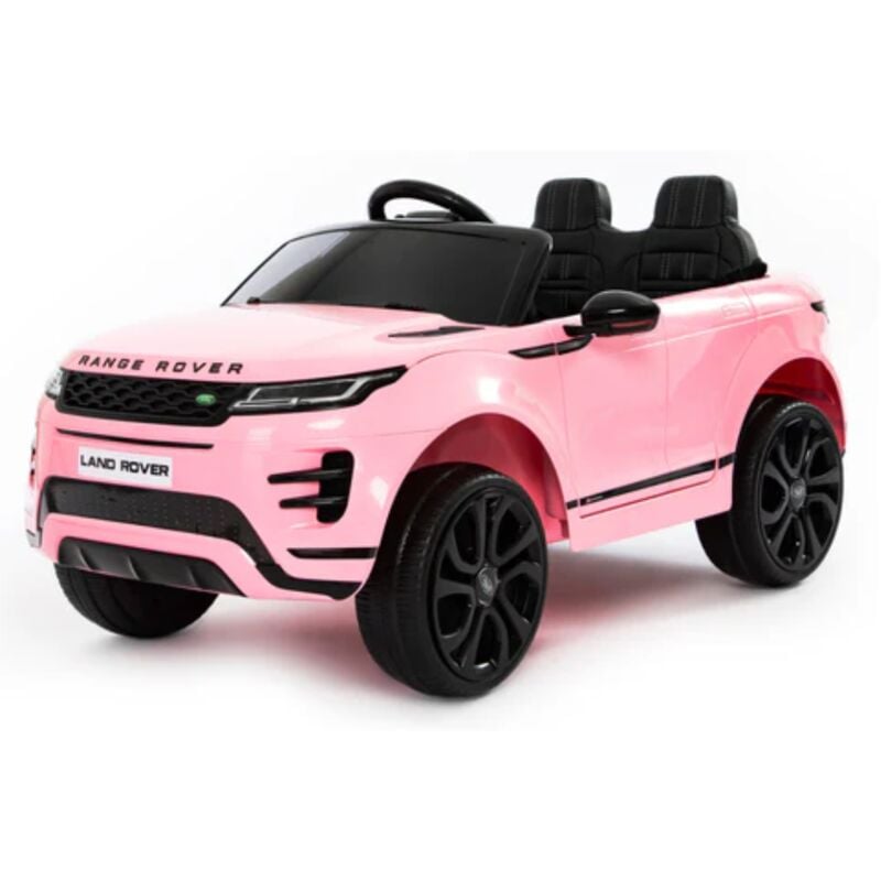 foto del prodotto tecnobike shop auto elettrica macchina per bambini land rover evoque 12v con monitor 4 lettore mp3 rosa