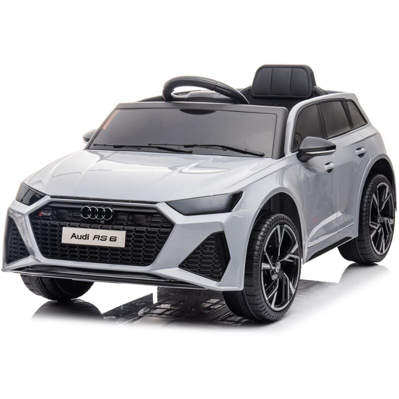 foto del prodotto tecnobike shop auto macchina elettrica per bambini audi rs6 12v grigio