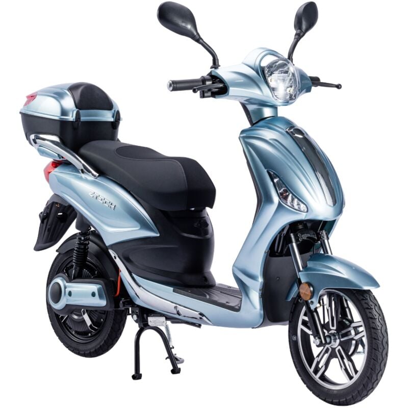 foto del prodotto tecnobike shop bicicletta elettrica scooter z tech zt 09 tc 500w 20ah 48v batteria piombo azzurro
