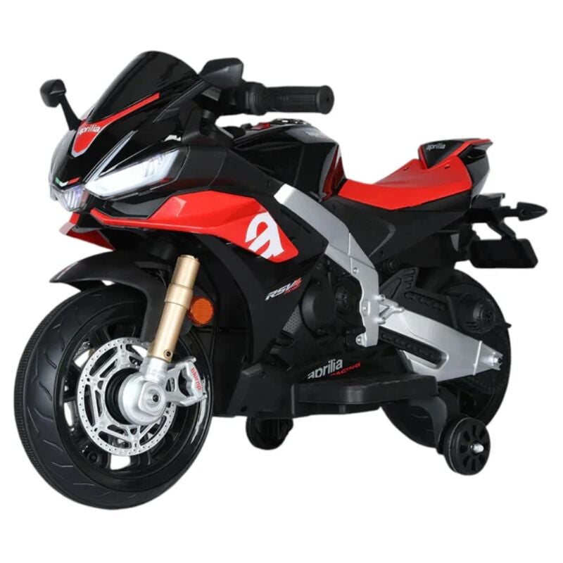 foto del prodotto tecnobike shop moto elettrica per bambini aprilia racing rsv4 small 12v nero