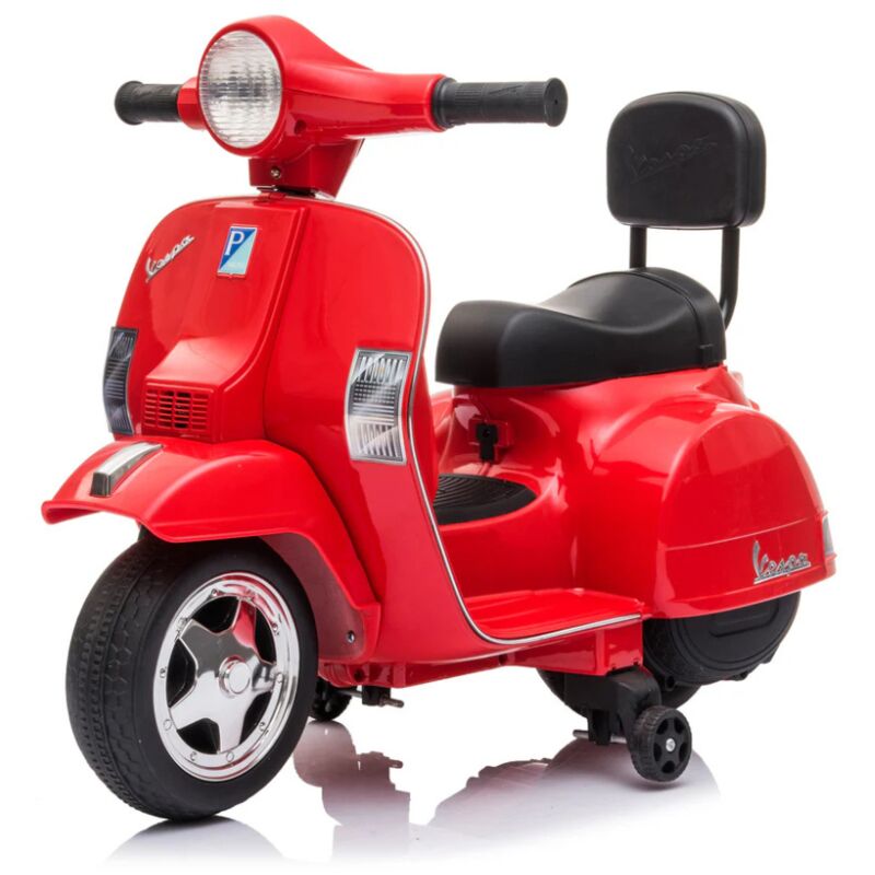 foto del prodotto tecnobike shop moto scooter elettrico per bambini piaggio mini vespa px small 6v rosso