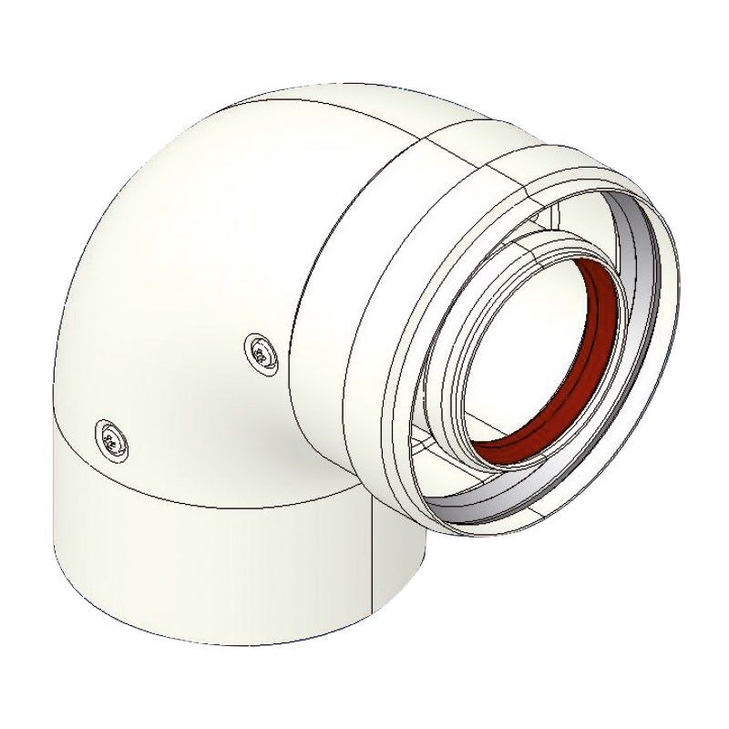 foto del prodotto tecnogas curva 90 mf 60 100 mm coassiale in alluminio 00000051342