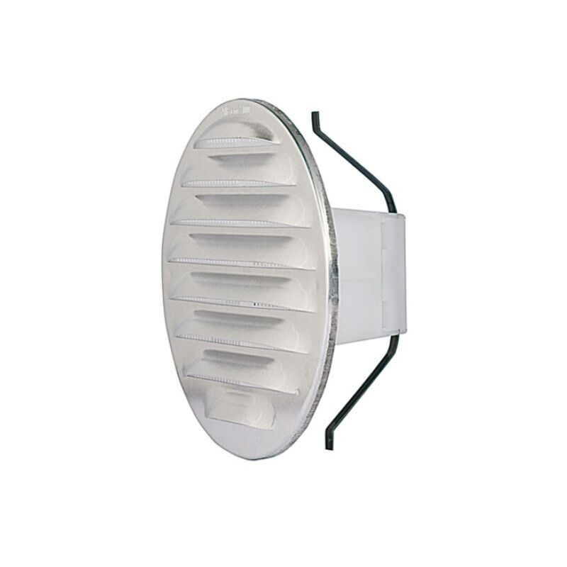 foto del prodotto tecnogas griglia circolare 150 mm con molle in alluminio dotata di pellicola protettiva antigraffio sul frontale 00000061061