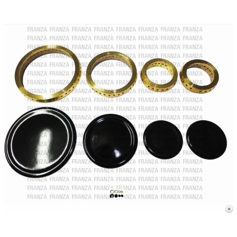foto del prodotto tecnogas kit piattelli coroncine bruciatori gas fuochi cucina piano cottura