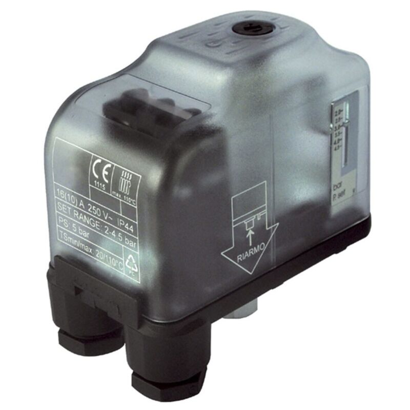 foto del prodotto tecnogas pressostato a riarmo manuale 1 4 2 4,5 bar per impianti di riscaldamento 00000r02501
