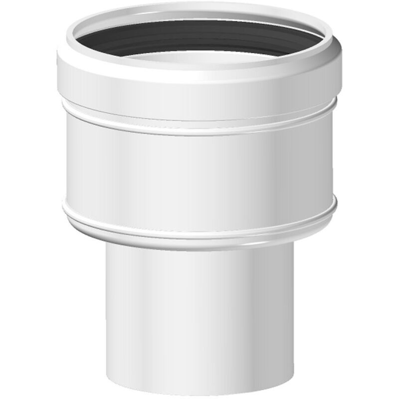 foto del prodotto tecnogas s.r.l. aumento di sezione piatto m 60 mm f 80 mm per sistema rigido monoparete 00000051291