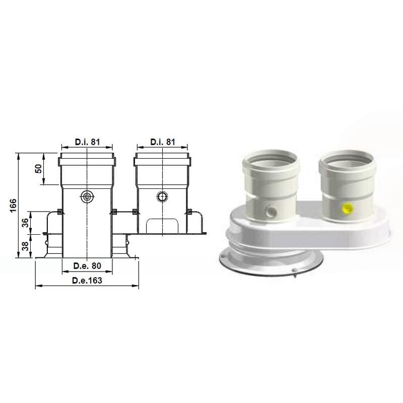 foto del prodotto tecnogas sdoppiatore per caldaie compatibile bosch