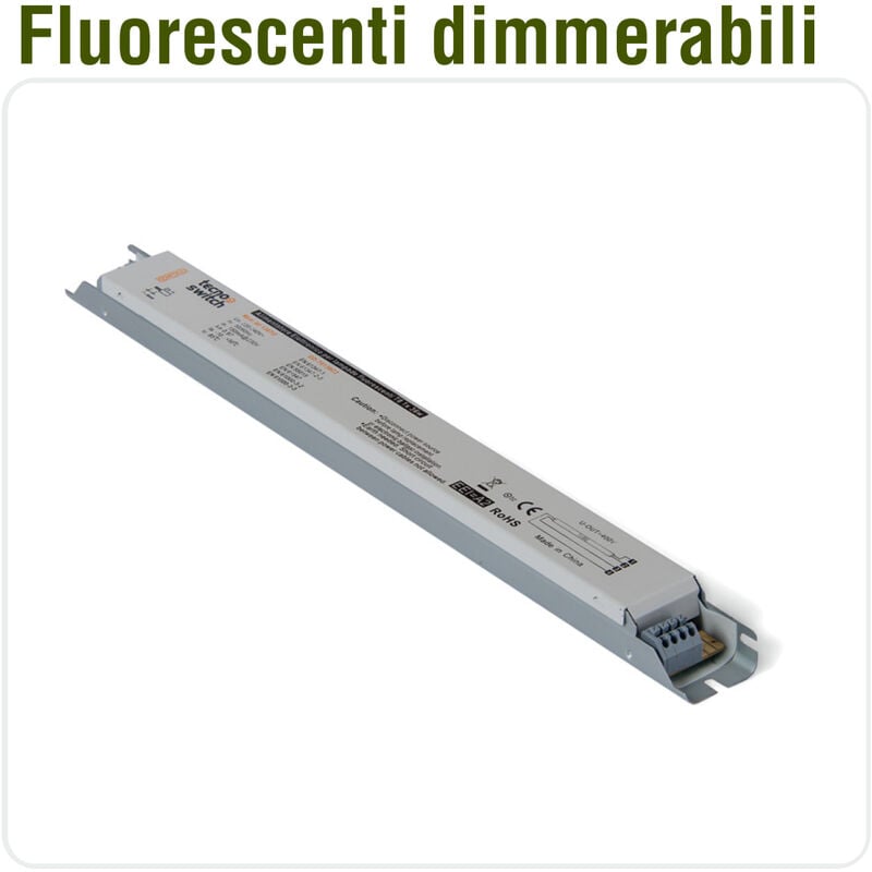 foto del prodotto tecnoswitch alimentatore elettronico dimmerabile per lampade fluorescenti, 2x18 58w