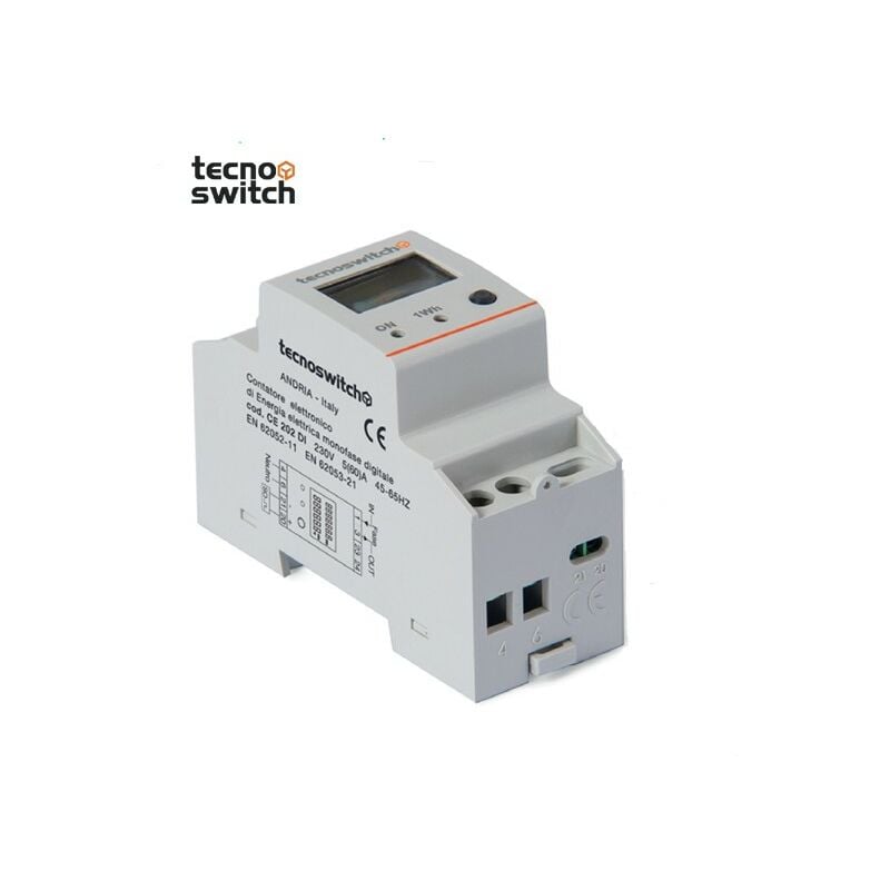 foto del prodotto tecnoswitch contatore di energia monofase digitale