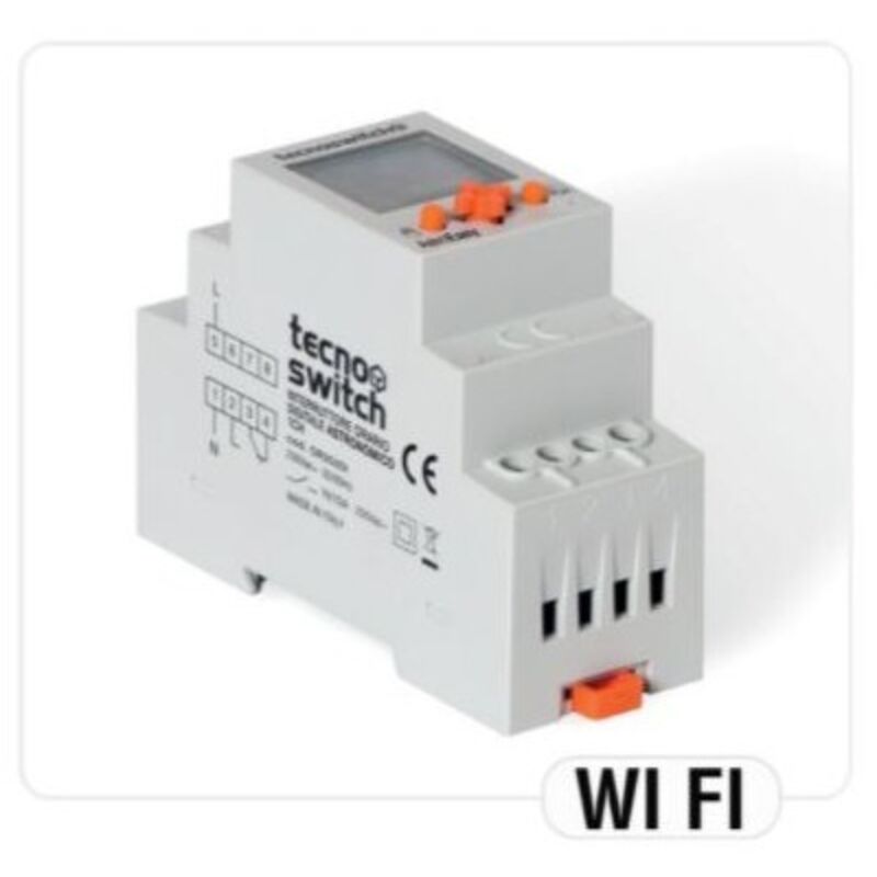 foto del prodotto tecnoswitch - tecno switch interruttore orario digitale gionaliero settimanale 1 canale wi fi con funzione impulso or913di