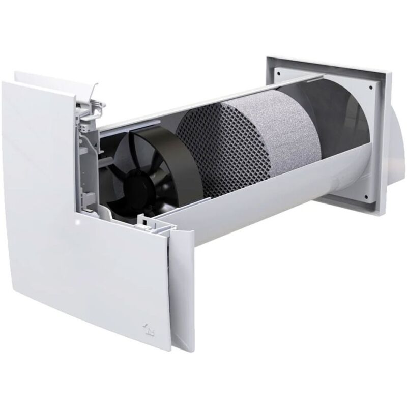 foto del prodotto tecnosystemi pico pro 60 unit di ventilazione con recupero di calore puntuale a parete, 60 m h 153 mm wifi acd100058