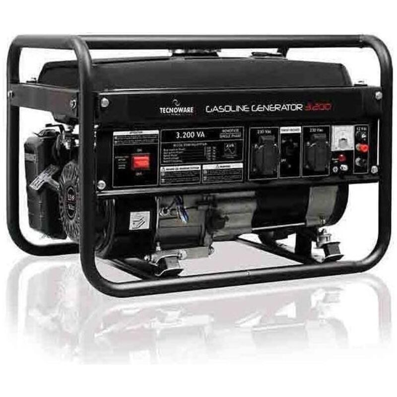 foto del prodotto tecnoware generatore di corrente elettrica portatile 3200va a benzina