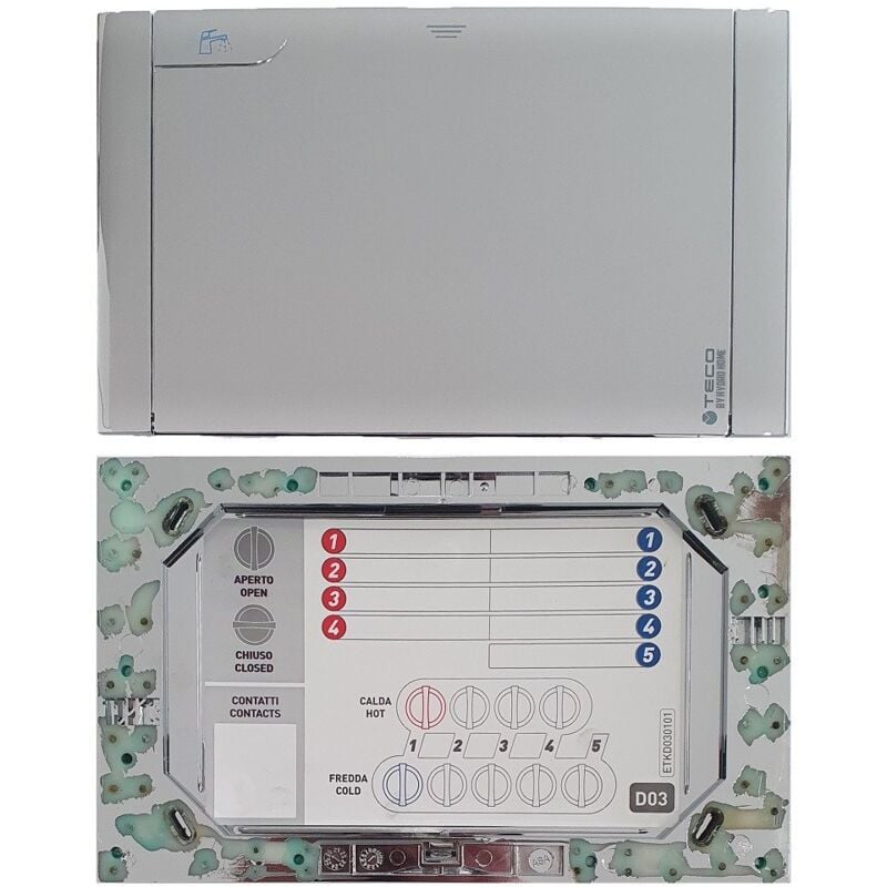 foto del prodotto teco placca di copertura valvola acqua d03 multicolore cromo lucido