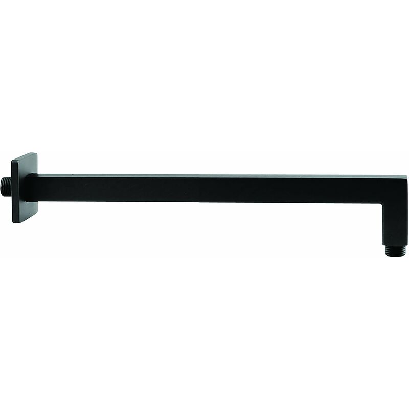 foto del prodotto tecom braccio doccia modello quadro nero opaco brdsnr nero opaco 350mm