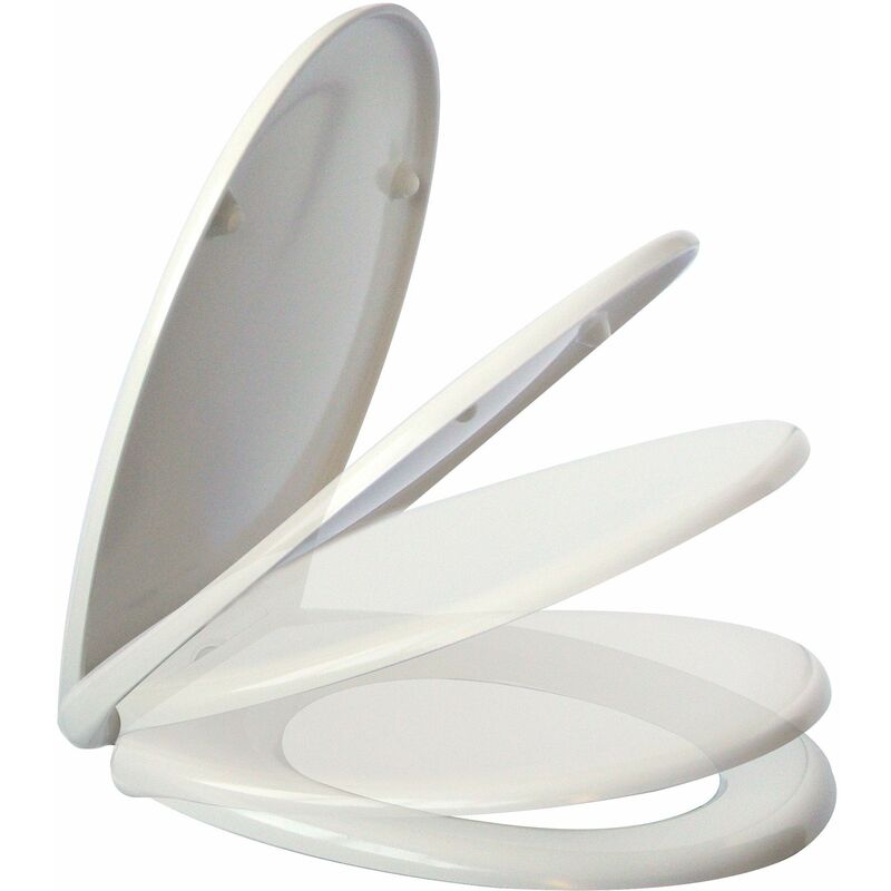 foto del prodotto tecom - sedile per wc universale termoindurente dsc01 bianco