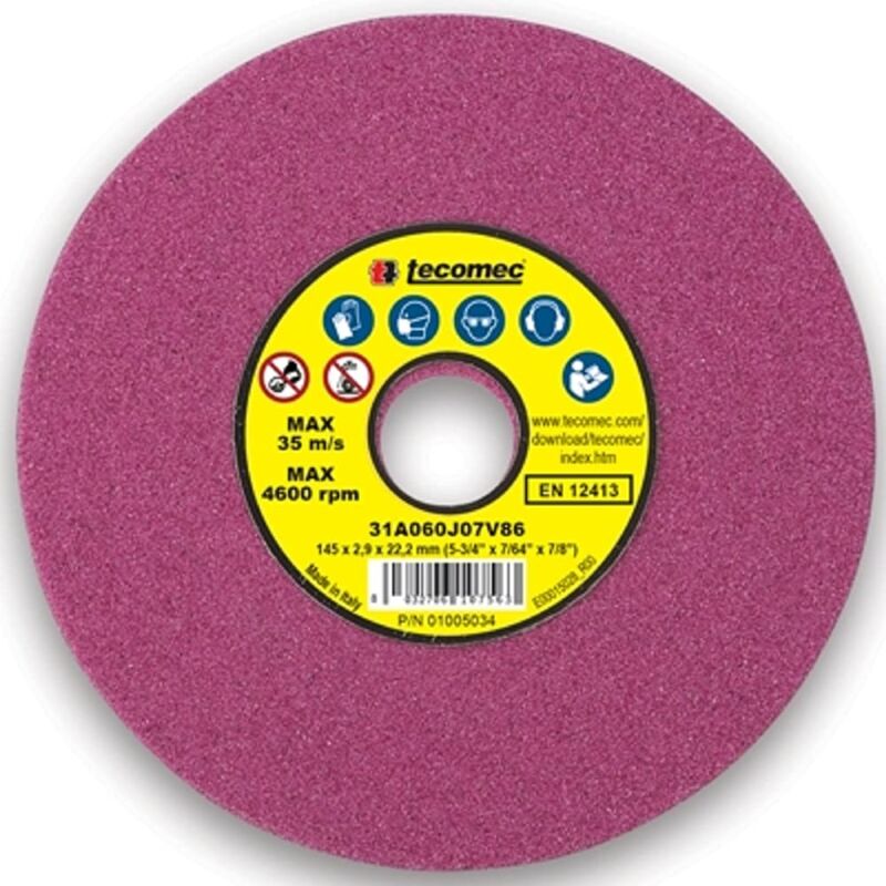 foto del prodotto tecomec mola 145 per affilatrici k00204005,corallo,3,2 mm