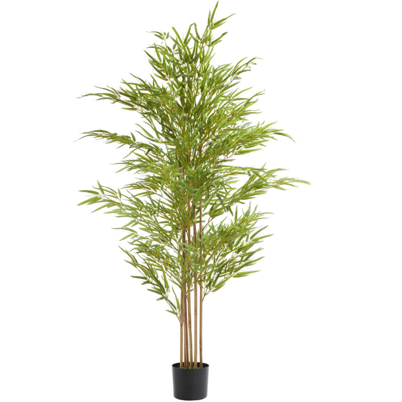 foto del prodotto tectake albero di bamb artificiale bambosa, consistenza realistica albero di bamb in plastica, bamb in plastica, bamb artificiale 180 cm