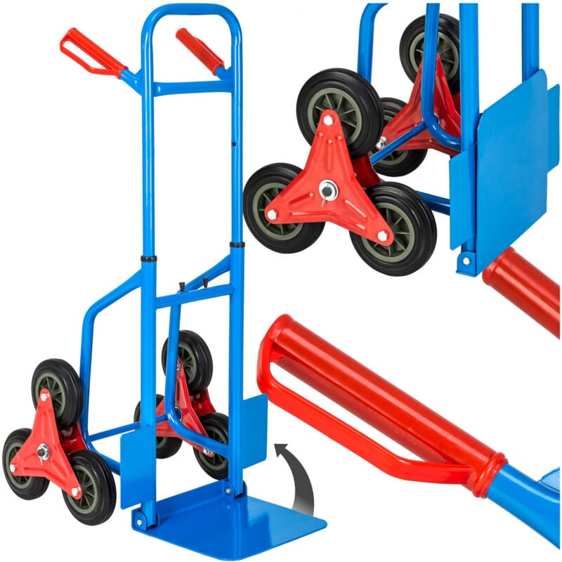 foto del prodotto tectake carrello portapacchi montascale fino a 100kg carrello portautensili, carrello portatutto, carrello pacchi