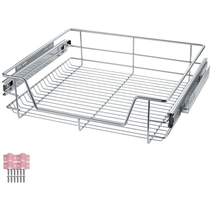 foto del prodotto tectake - cassetto telescopico per gli armadi di cucina e camera da letto - guide per cassetti, guide cassetti, guide scorrevoli per cassetti - 60 cm