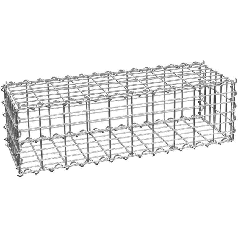 foto del prodotto tectake gabbione con larghezza maglia 5 x 10 cm gabbioni metallici, gabbioni per pietre 100 x 30 x 30 cm