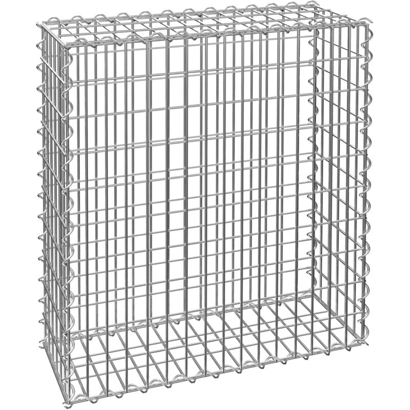 foto del prodotto tectake gabbione con larghezza maglia 5 x 10 cm gabbioni metallici, gabbioni per pietre 100 x 30 x 80 cm