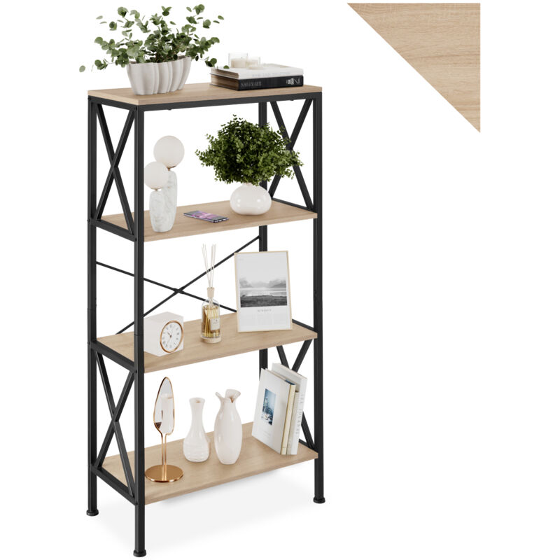 foto del prodotto tectake libreria barry 61,5x31,5x133,5cm libreria, scaffale, libreria a muro
