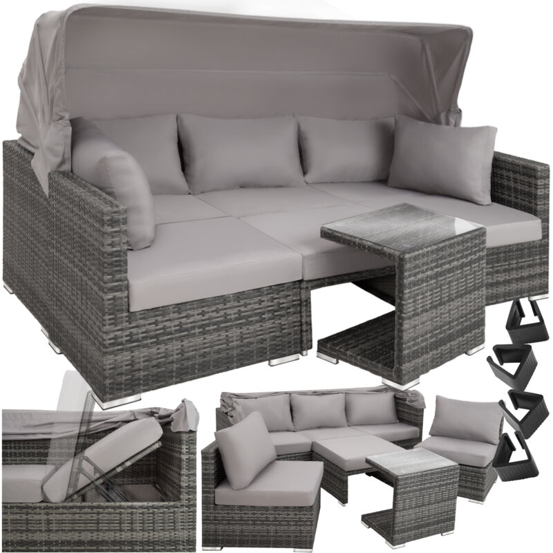 foto del prodotto tectake lounge in rattan san marino set da giardino, set giardino, set giardino rattan