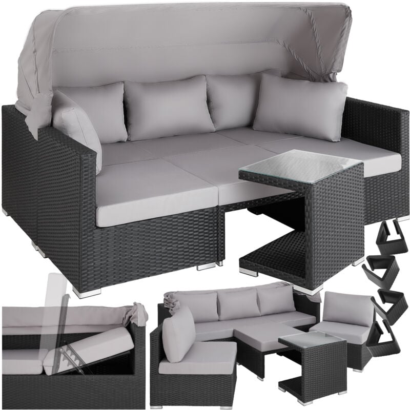 foto del prodotto tectake lounge in rattan san marino set da giardino, set giardino, set giardino rattan
