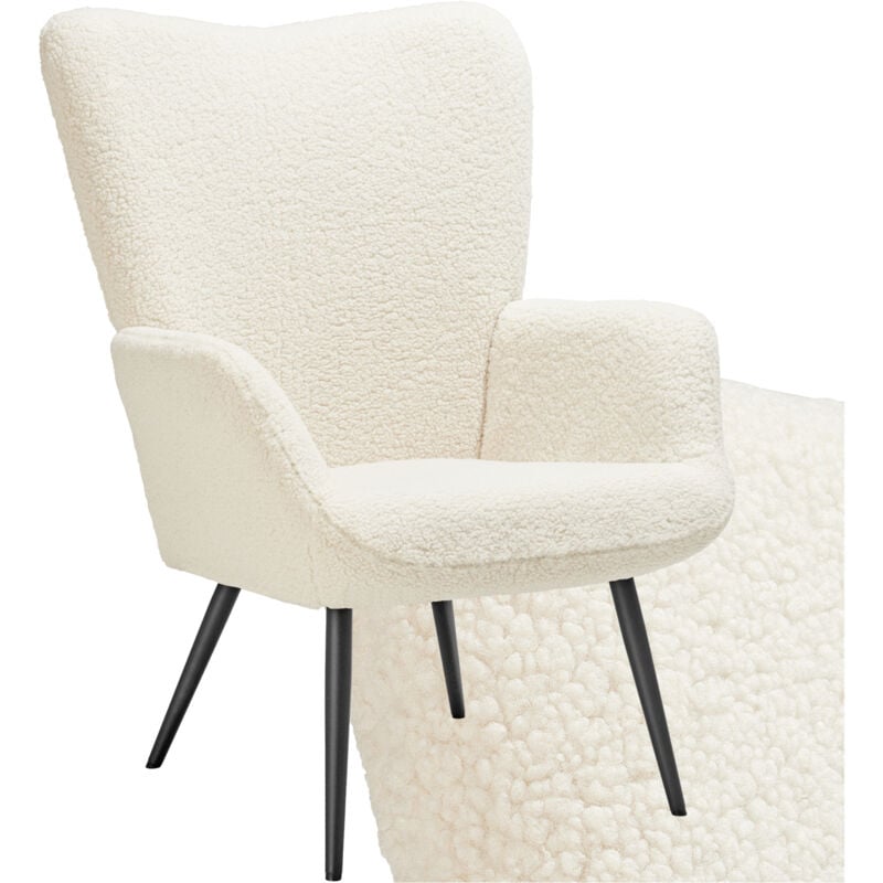 foto del prodotto tectake poltrona hygge imbottita, ergonomica, carico massimo 150 kg poltrone da tv, poltrona relax, poltrona senza pouf
