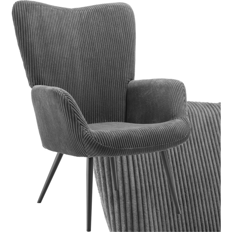 foto del prodotto tectake poltrona hygge imbottita, ergonomica, carico massimo 150 kg poltrone da tv, poltrona relax, poltrona senza pouf