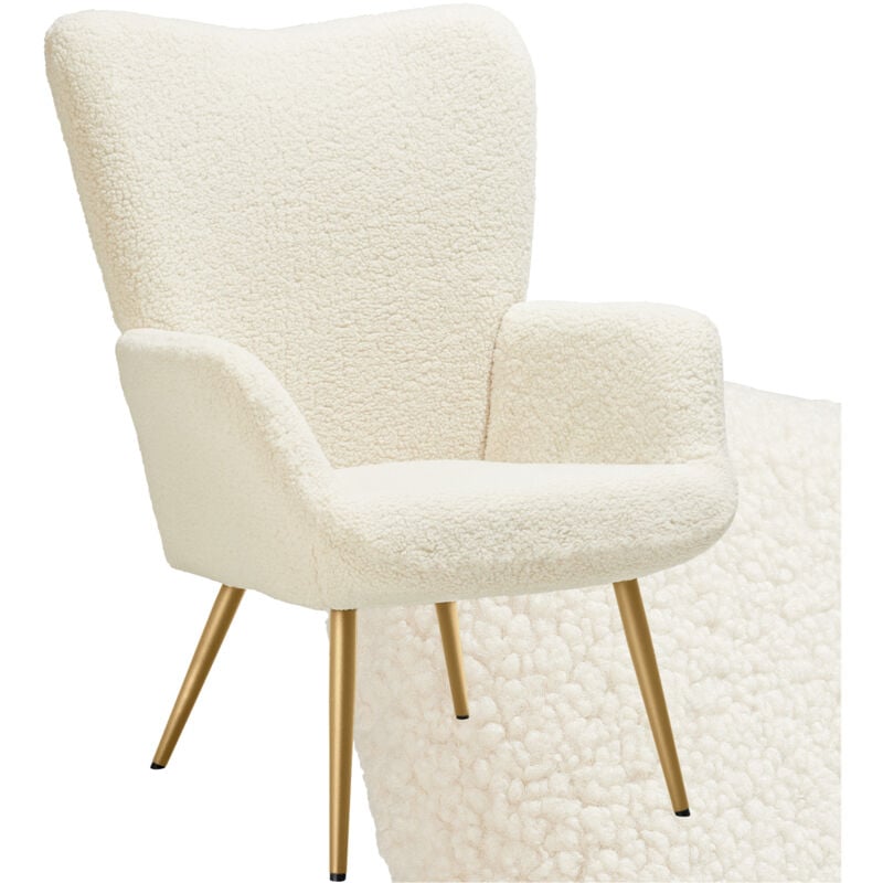 foto del prodotto tectake poltrona hygge imbottita, ergonomica, carico massimo 150 kg poltrone da tv, poltrona relax, poltrona senza pouf