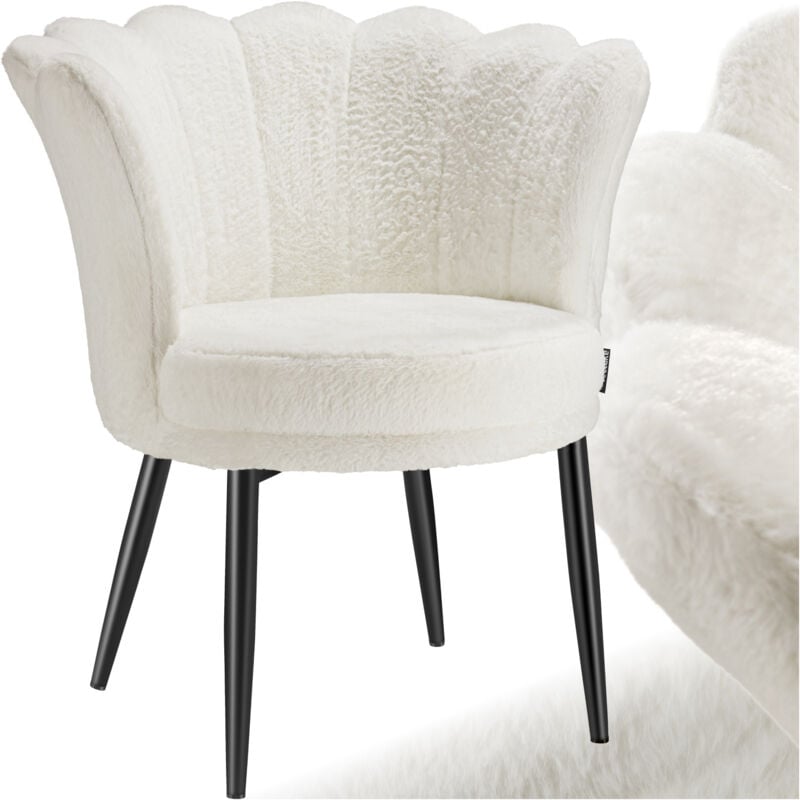 foto del prodotto tectake poltrona stella, imbottitura spessa, 67x64x76cm poltrona da soggiorno, poltrona reclinabile, poltrona con orecchie