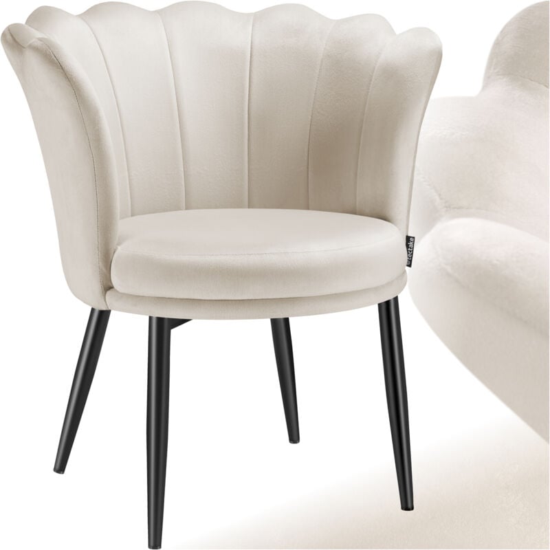 foto del prodotto tectake poltrona stella, imbottitura spessa, 67x64x76cm poltrona da soggiorno, poltrona reclinabile, poltrona con orecchie