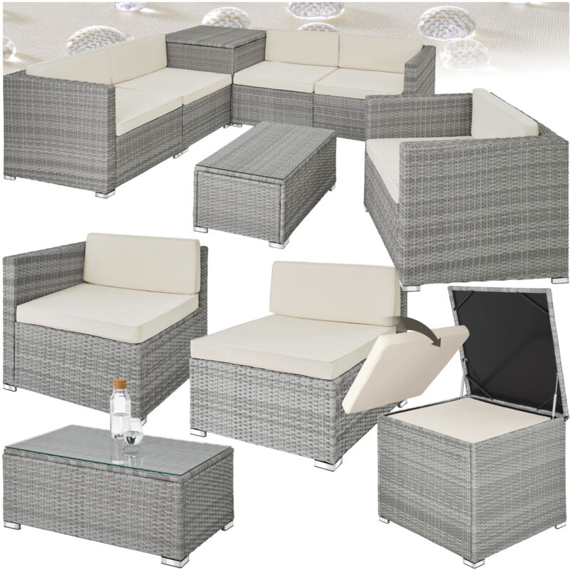 foto del prodotto tectake salottino in rattan pisa arredo giardino, mobili da giardino, divani da esterno