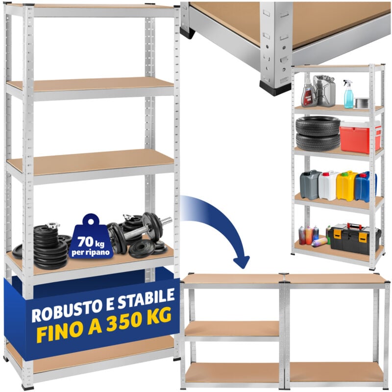 foto del prodotto tectake scaffalatura per grandi carichi 180 x 75 x 30 cm, 350 kg