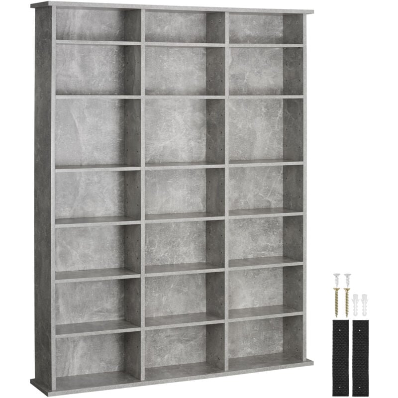 foto del prodotto tectake scaffale stevie 105,5 x 19 x 136,5 cm