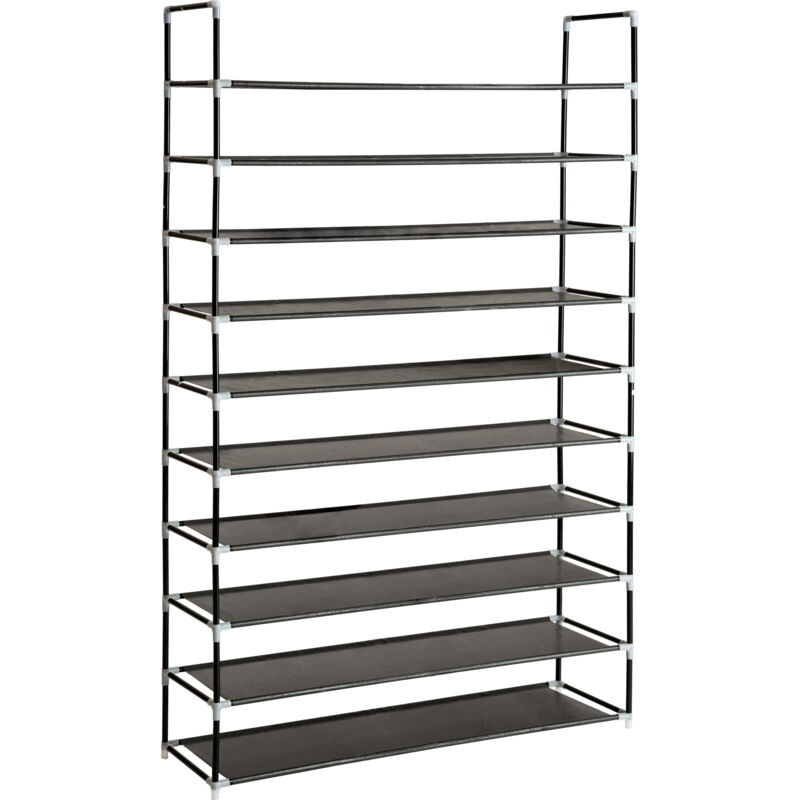 foto del prodotto tectake scarpiera con 10 ripiani 100 x 176 x 29,5 cm scarpiera armadio, armadio scarpiera, scarpiera design