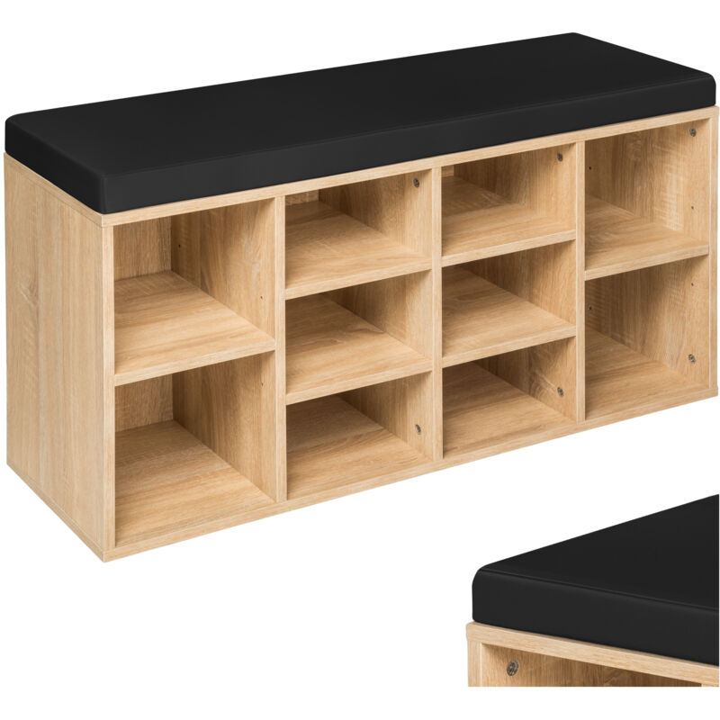 foto del prodotto tectake scarpiera con seduta e cuscino 103,5 x 48 x 30 cm scarpiera armadio, armadio scarpiera, scarpiera design
