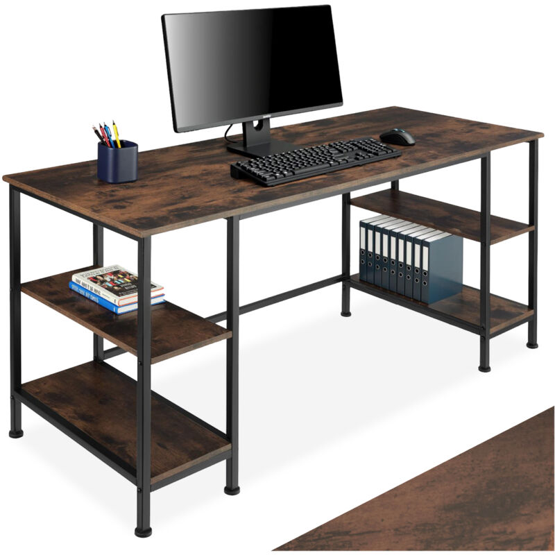 foto del prodotto tectake scrivania da computer stoke 137 x 55 x 75 cm scrivania da computer, scrivania, tavolo da computer
