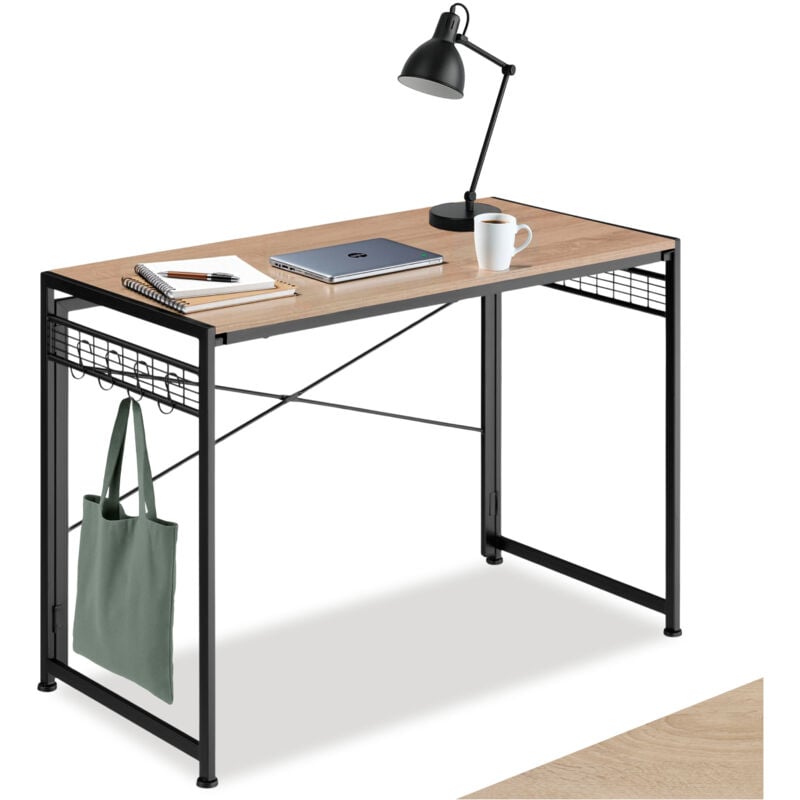 foto del prodotto tectake scrivania paterson pieghevole 102 x 51 x 77 cm scrivania, tavolo da lavoro, tavolo da ufficio